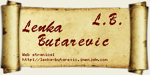 Lenka Butarević vizit kartica